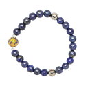 【ネコポス】【開運祈願・縁起】ラピスラズリ 金龍 ゲルマ ブレスレット M/L【ヘルシ価格】ラピスラズリ 金龍 ゲルマメッキ チタン素材 アクセサリー