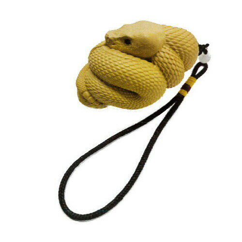 葉 偉混作 黄楊根付ブラックダイヤモンド蛇神様【返品キャンセル不可品】黄楊根付ブラックダイヤモンド蛇神様 アクセサリー