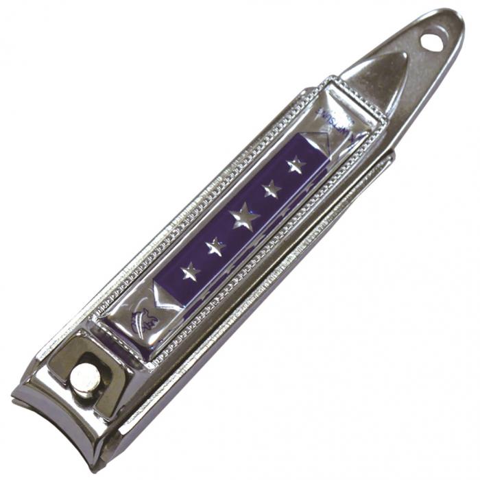 【ネコポス】 関の刃物 兼常チラーヌ爪切 中 青 KC-051BL 衛生日用品 爪切り 日本製 ツメきり ネイルケア 切れ味 飛び散り防止カバー付き