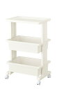 【直送品】リセ モバイルワゴン3段 ホワイト 0328084 2022 STAGE GIFT CATALOG 229シリーズ 母の日【ヘルシ価格】 収納ワゴン キッチンワゴン プラスチック製 3段 4528302261807