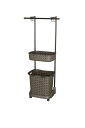 【直送品】レクエア ランドリーバスケット ハンガー付き ダークブラウン 0328105 2022 STAGE GIFT CATALOG 229シリーズ 母の日【...