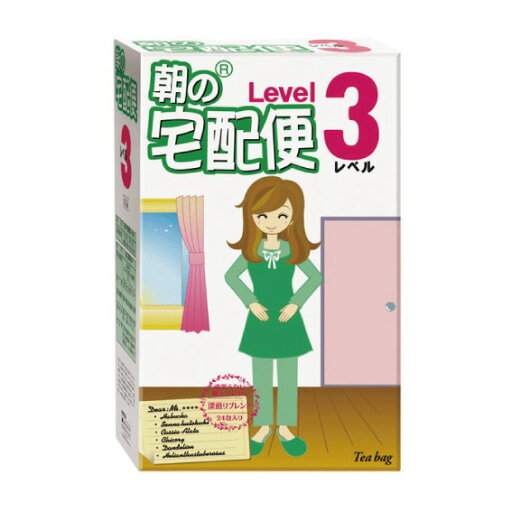 【4個セット】朝の宅配便レベル3 6g×24ティーバッグx4個セット【ヘルシ価格】 健康食品 ドリンク 茶 ティーバッグ 【4個セット】朝の宅配便レベル3 6g×24ティーバッグx4個セット【ヘルシ価格】 健康食品 ドリンク 茶 ティーバッグ