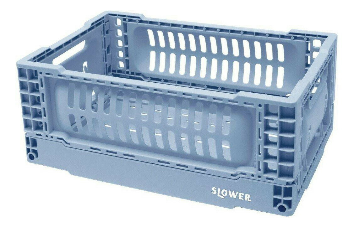 【2個セット】FOLDING フォールディング コンテナボックス S HAZY BLUE SLW353x2個セット【ヘルシ価格】 インテリア 収納 ケース ボックス コンテナー