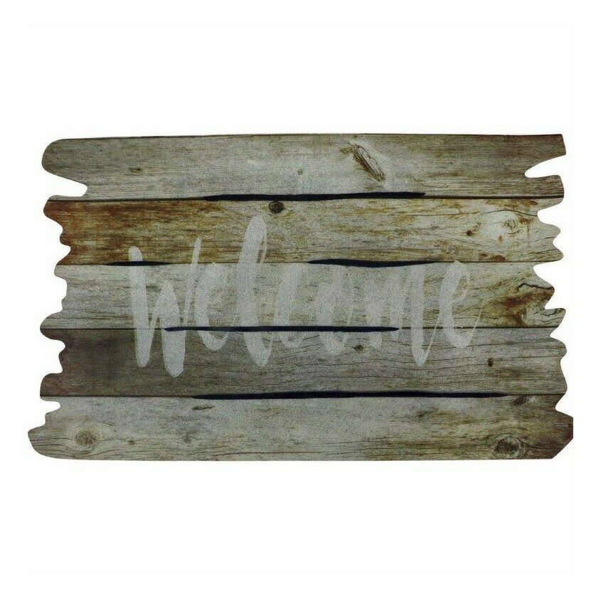 『エントランスラバーマット 45×75cm ヴィンテージウェルカム ND-475』マット 玄関マット ドア前に置いても引っ掛かりにくい 薄型 吸水性 滑りにくい 商品紹介 ドア前に置いても引っ掛かりにくい薄型・吸水性にすぐれたポリエステル製...