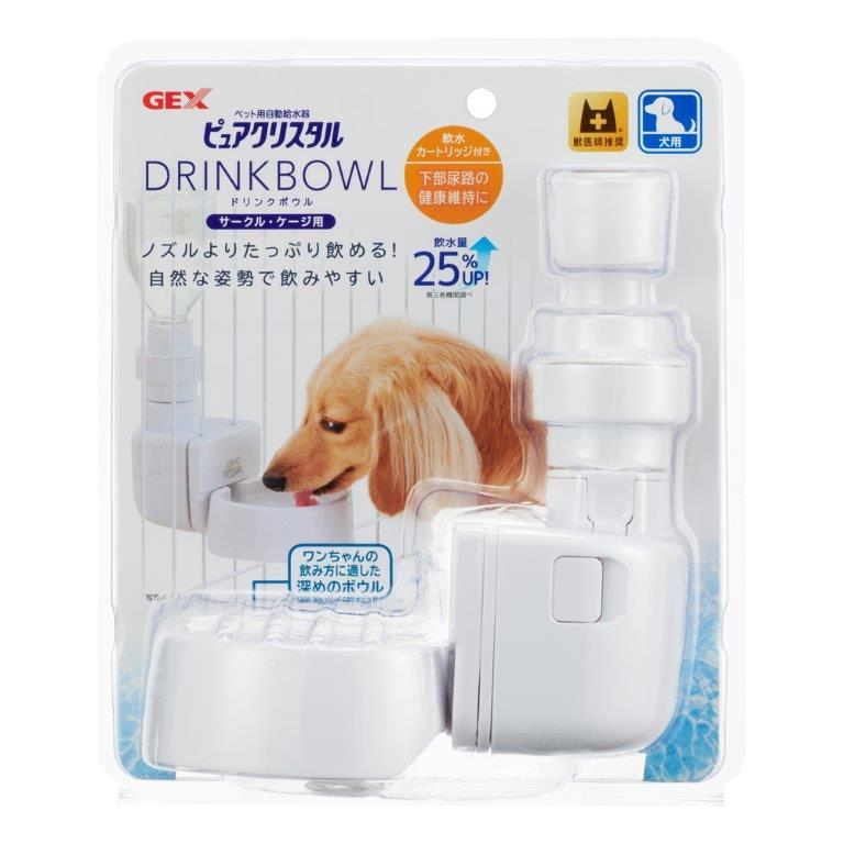 GEX ピュアクリスタルドリンクボウル犬用【楽天倉庫直送】 ペットグッズ 給水器 部品 ピュアクリスタル ドリンクボウル