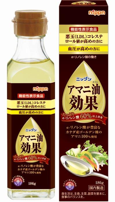 【24個セット】【機能性表示食品】アマニ油効果 186gx24個セット【直送品】 食品 調味料 亜麻仁油 アマニ油 アマニオイル