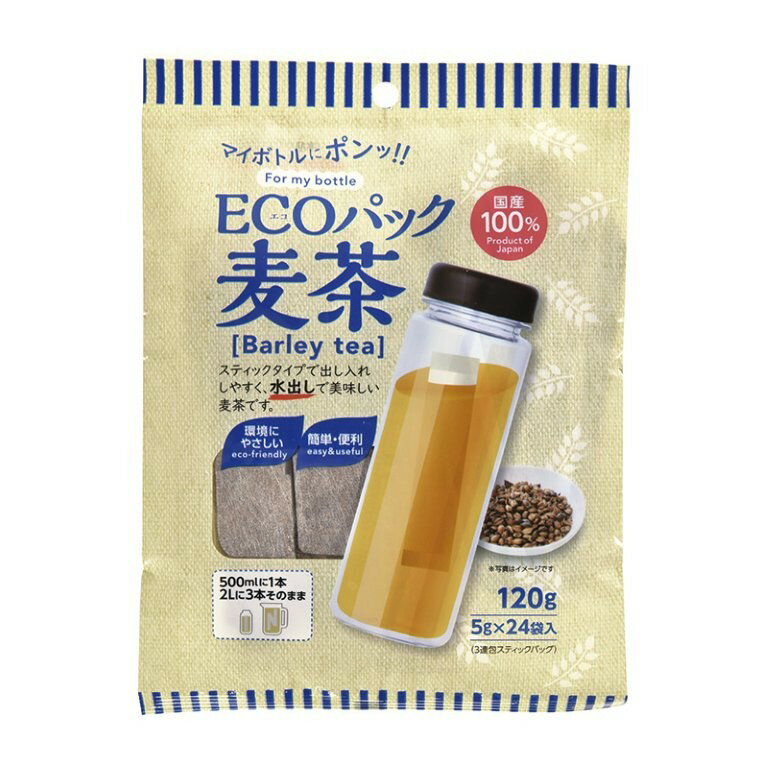 【5個セット】エコパック 麦茶 24袋入x5個セット【楽天倉庫直送h】 茶葉 ティーバッグ 麦茶