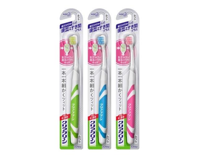 【楽天倉庫直送h】【5個セット】クリアクリーン ハブラシ 歯面&すき間プラス 超コンパクト ふつう 1本x5個セット【ヘルシ価格】 デンタルケア 歯ブラシ 手用...