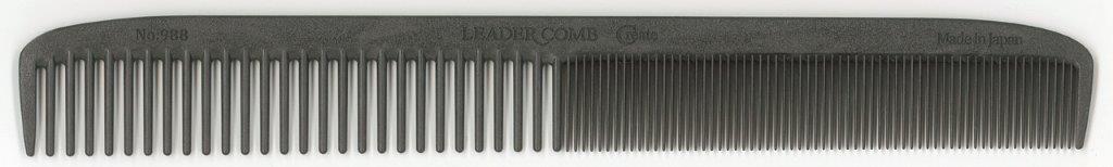 【楽天倉庫直送h】リーダー カーボンコーム クリエイト No.988 カーボンブラック【ヘルシ価格】 メイク..