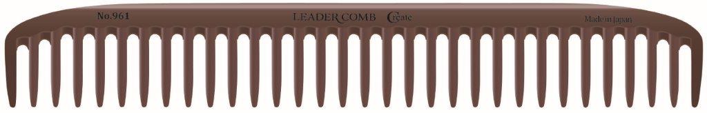 【楽天倉庫直送h】リーダー カーボンコーム クリエイト No.961 チョコレート【ヘルシ価格】 メイク道具 化粧小物 ヘアケア スタイリング ブラシ くし コーム