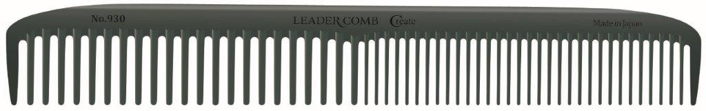 【楽天倉庫直送h】リーダー カーボンコーム クリエイト No.930 ダークグリーン【ヘルシ価格】 メイク道具 化粧小物 ヘアケア スタイリング ブラシ くし コーム