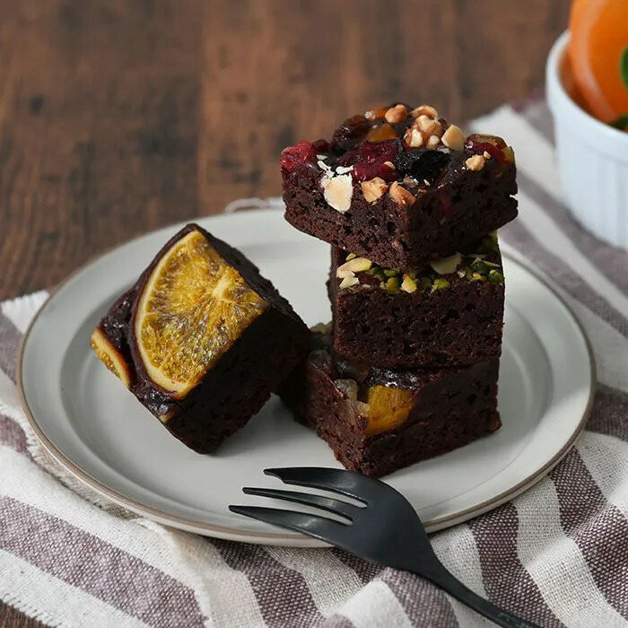 【直送品】ホシフルーツ ナッツとドライフルーツの贅沢ブラウニー 6個【割引不可品】 スイーツ お菓子 焼き菓子 ブラウニー 内祝い ギフト 出産祝い お返し 結...