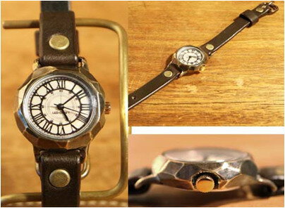 手作り時計 LEO CRAFT BS-DW124【楽天倉庫直送h】送料無料 腕時計 レディース 職人 手作り アンティーク レオクラフト