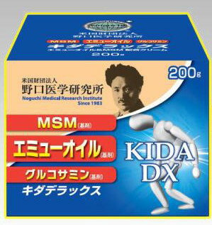 【4個で1個多くおまけ】野口医学研究所:エミューオイル&MSM配合クリーム キダデラックスクリーム 200g
