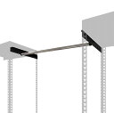 【直送品・大感謝価格】追加ハンガーバーセット 80cm ブラック/ホワイト MK-PH1STWH/MK-PH1STBK METAL&WOOD RACK シリーズ...