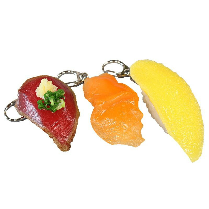 日本職人が作る 食品サンプル 寿司キーホルダー かつお 赤貝 数の子 IP-805【お寄せ品、返品キャンセル不可。欠品終売時連絡あり】