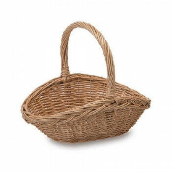ウィッカーバスケット W26×D19×H23cm 11547【お寄せ品、返品キャンセル不可。欠品終売時連絡あり】