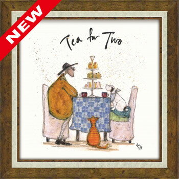 アートフレーム サム トフト 「みんなでお茶」 ST-08113【お寄せ品、返品キャンセル不可。欠品終売時連..