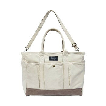 キャンバス2WAYトートショルダー Lサイズ YA17-0298 アイボリー【お寄せ品、返品キャンセル不可。欠品終売時連絡あり】