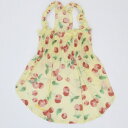 (ペット) Gemelli サクランボシャーリングワンピース イエロー L LGW344【お寄せ品、返品キャンセル不可。欠品終売時連絡あり】