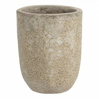 グリーンポット 植木鉢 ボルカーノ トールラウンド クリーム 33cm EB-VO3341CR【お寄せ品、返品キャンセル不可。欠品終売時連絡あり】