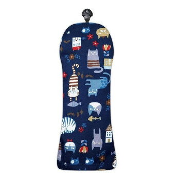 アズロフ スタイルヘッドカバー UT用 220:ネイビーブサイクキャット　AZ-SHC【お寄せ品、返品キャンセ..