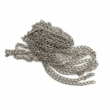 ウォレットチェーン ニッケル 1本 PI1109-25【お寄せ品、返品キャンセル不可。欠品終売時連絡あり】