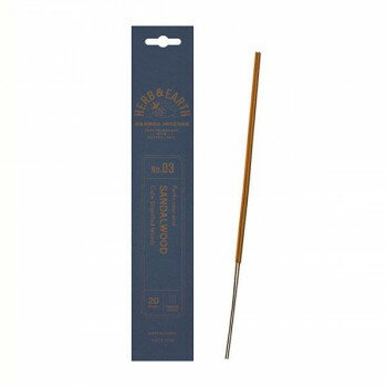【メール便】 日本香堂 H＆Eバンブーインセンス 03 サンダルウッド 20本入 70003【お寄せ品、返品キャンセル不可。欠品終売時連絡あり】