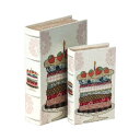 ブック型収納ボックス BOOK BOX 2個セット 28439【お寄せ品、返品キャンセル不可。欠品終売時連絡あり】