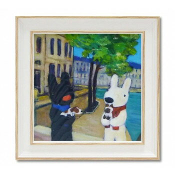 リサとガスパール アートフレーム Sサイズ「いぬとねこ」 GL-02014【お寄せ品、返品キャンセル不可。欠..