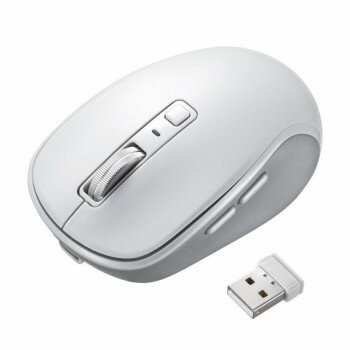サンワサプライ 静音ワイヤレスブルーLEDマウス(充電式・5ボタン) ホワイト MA-WBS520W【お寄せ品、返品キャンセル不可。欠品終売時連絡あり】 サンワサプライ 静音ワイヤレスブルーLEDマウス(充電式・5ボタン) ホワイト MA-WBS520W【お寄せ品、返品キャンセル不可。欠品終売時連絡あり】