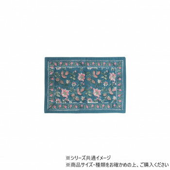 ランチマット ブロックプリント ナイトガーデン 11723911114【お寄せ品、返品キャンセル不可。欠品終売時連絡あり】
