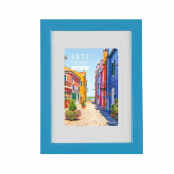 【メール便】 ケイティフレーム 2L判 ブルー 100-665【お寄せ品、返品キャンセル不可。欠品終売時連絡あり】(3.0)