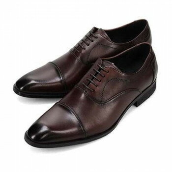 ヴィア カミーノ via cammino 内羽根ストレートチップドレスシューズ ダークブラウン 26.0cm VC2505【お寄せ品、返品キャンセル不可。..