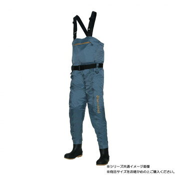 ※代引き不可 同梱不可※北海道、沖縄、離島送料は別途お見積り。※手配完了後は、ご注文キャンセルを承る事が出来ません。指定日可能の表示以外の商品はご指定日不可です。メーカーより取り寄せ商品のため、在庫状況によっては欠品・廃盤の可能性があります。あらかじめご了承ください。スリムアーチシルエットでヒザが曲げやすく、水の抵抗を軽減。肩への負担を分散する、50mmのPP肩ベルト。締めやすい50mmのPPウエストベルト。内側にメッシュ使用で着用時の快適感、履きやすさアップ。簡易止水ファスナー付き大きめ胸ポケット。※ファスナー部は防水ではありません。※個人の体質により着用時にかゆみ、かぶれ等皮膚に異常をきたすことがあります。その際はすぐに使用を中止し、専門の医師にご相談ください。サイズ28.0〜28.5cm個装サイズ：60×60×20cm重量個装重量：3000g素材・材質胴部:ナイロン70デニール靴部:PVC生産国中国・広告文責（有限会社パルス・048-551-7965）fk094igrjs