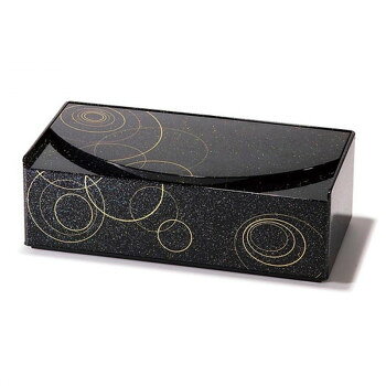 ミラー付ティッシュBOX(ゴールドライン)　黒 2698【お寄せ品、返品キャンセル不可。欠品終売時連絡あり】