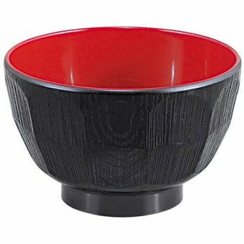 福井クラフト　はつり亀甲汁椀 黒内朱 31001520【お寄せ品、返品キャンセル不可。欠品終売時連絡あり】