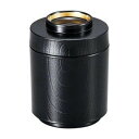 (食洗機対応)筒型箸洗椀 総黒/高台内金(内黒) 30004410【お寄せ品、返品キャンセル不可。欠品終売時連絡あり】