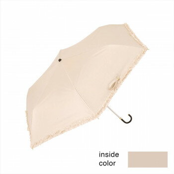 ニフティカラーズ 遮光フリルミニ 晴雨兼用日傘 折傘 ベージュ 2354BG【お寄せ品、返品キャンセル不可。欠品終売時連絡あり】