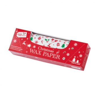 【直送品】天満紙器 ワックスペーパー BOX クリスマスカラー 50枚 XW300B-0001【お...