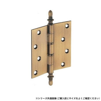 【メール便】 シロクマ キャノン二管丁番(左) 127×127 金 BS-102L【お寄せ品、返品キャンセル不可。欠..