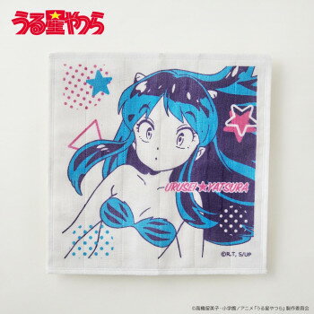 うる星やつら　ラムちゃん　蚊帳生地ふきん　30cm【お寄せ品、返品キャンセル不可。欠品終売時連絡あり】