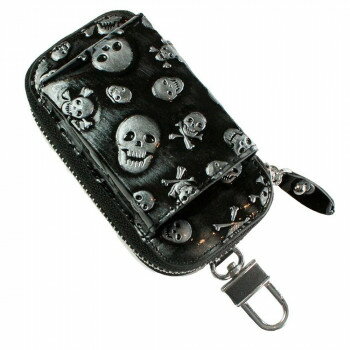 AWESOME(オーサム)　加熱式タバコケース　タバコ入れ付き　スカルシリーズ　ブラック　IQT-SKL01【お寄せ品、返品キャンセル不可。欠品終売時連絡あり】