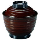 福井クラフト 3.5寸乱引木目小吸椀(蓋親)溜 33100140【お寄せ品、返品キャンセル不可。欠品終売時連絡あり】