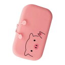 LIHIT LAB.(リヒトラブ) PuniLabo ファスナーポーチ ブタ A-7716-5【お寄せ品、返品キャンセル不可。欠品終売時連絡あり】