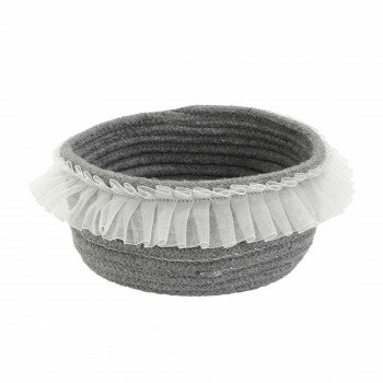 バスケット フリル グレー 14225812223【お寄せ品、返品キャンセル不可。欠品終売時連絡あり】 バスケット フリル グレー 14225812223【お寄せ品、返品キャンセル不可。欠品終売時連絡あり】