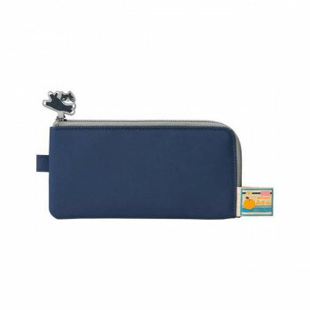 【メール便】 LIHIT LAB.(リヒトラブ)　フラットペンポーチ　インディゴブルー　A-2221-11【お寄せ品、返品キャンセル不可。欠品終売時連絡あり】