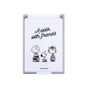 【メール便】 カードミラーS PEANUTS スヌーピー/A WALK WITH FRIEND302624 880244【お寄せ品、返品キャンセル不可。欠品終売時連絡あり】