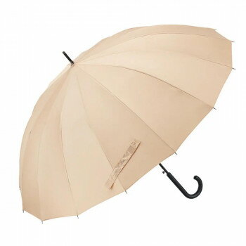 其它 - 【メーカー直送（大型）】LESS IS MORE 16K花びらきジャンプ 長傘 65cm ベージュ U165-1120BG1-B1【お寄せ品、返品キャンセル不可。欠品終売時連絡あり】