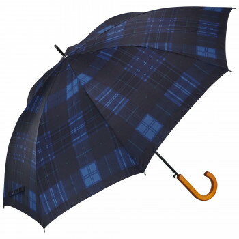 Other - 【メーカー直送（大型）】Waterfront ベーシックジャンプ木手 長傘 65cm タータンチェック ネイビー ネイビー U165-1138NV1-B3【お寄せ品、返品キャンセル不可。欠品終売時連絡あり】